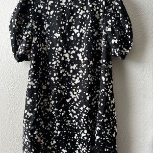 Who What Wear Monochrome Textured Dress